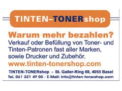 Tintentonershop, Basel.